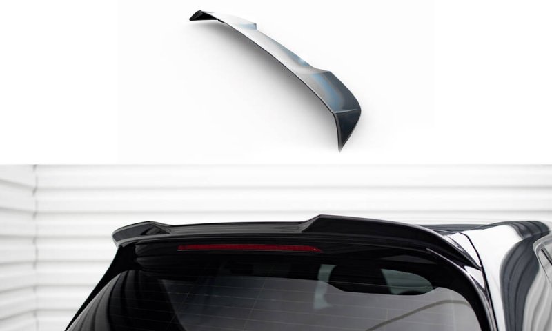 Maxton Spoiler CAP Abrisskante 3D VW Golf R / R-Line / GTI Mk7 schwarz Hochglanz VW-GO-7F-R-CAP3D1-G