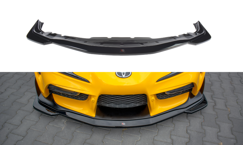 Maxton Front Ansatz V.1 für Toyota Supra Mk5 schwarz Hochglanz TO-SU-5-FD1-G