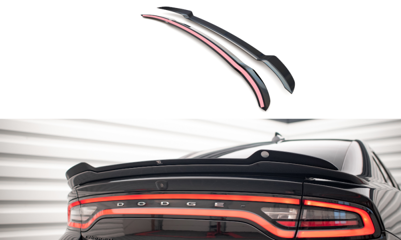 Maxton Spoiler CAP für Dodge Charger SRT Mk7 Facelift schwarz Hochglanz DO-CH-2-SRT-CAP1-G
