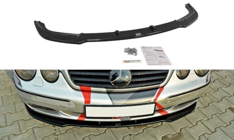 Maxton Front Ansatz für MERCEDES CL-KLASSE C215 schwarz Hochglanz ME-CL-215-FD1-G