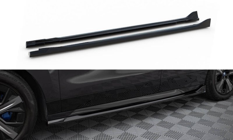 Maxton Seitenschweller Ansatz BMW iX M-Paket i20 schwarz Hochglanz BM-IX-1-MPACK-SD1-G