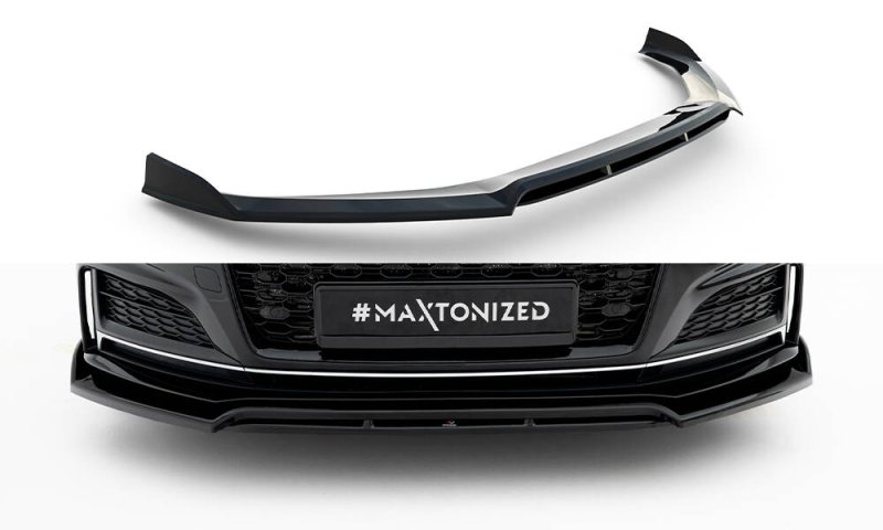 Maxton Front Ansatz Audi S5 / A5 S-Line Coupe / Sportback F5 schwarz Hochglanz AU-S5-2-FD1G+FD1R-G