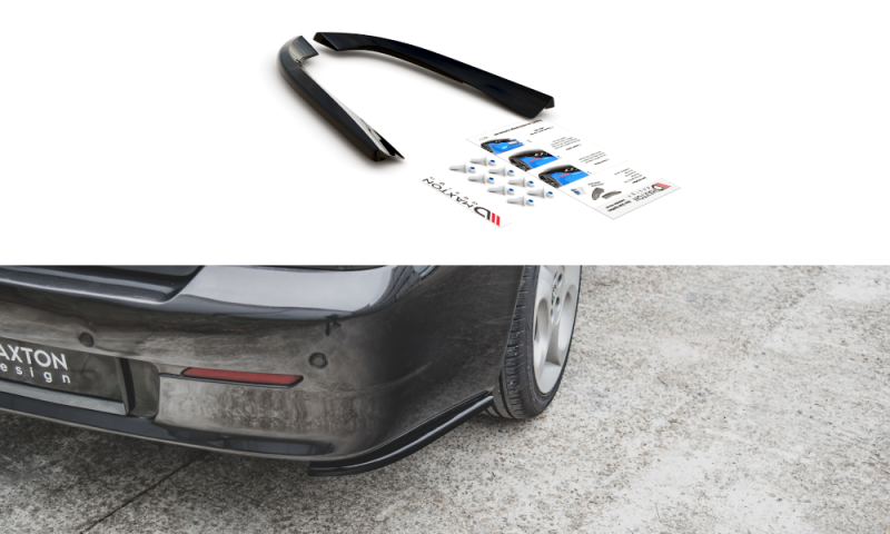 Maxton Heck Ansatz Flaps Diffusor für Alfa Romeo 156 SW Facelift schwarz Hochglanz AL-156F-SW-RSD1-G