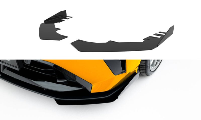 Maxton Front Flaps Flaps BMW M135i F70 schwarz Hochglanz BM170MPACKCNC-FSF1-G