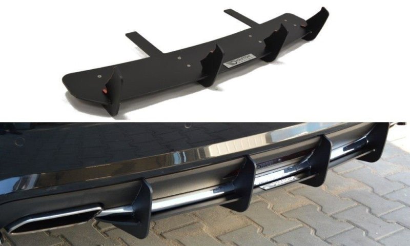 Maxton Diffusor Heck Ansatz für Heckschürze für MERCEDES CLS C218 AMG LINE ME-CLS-218-CNC-RS1