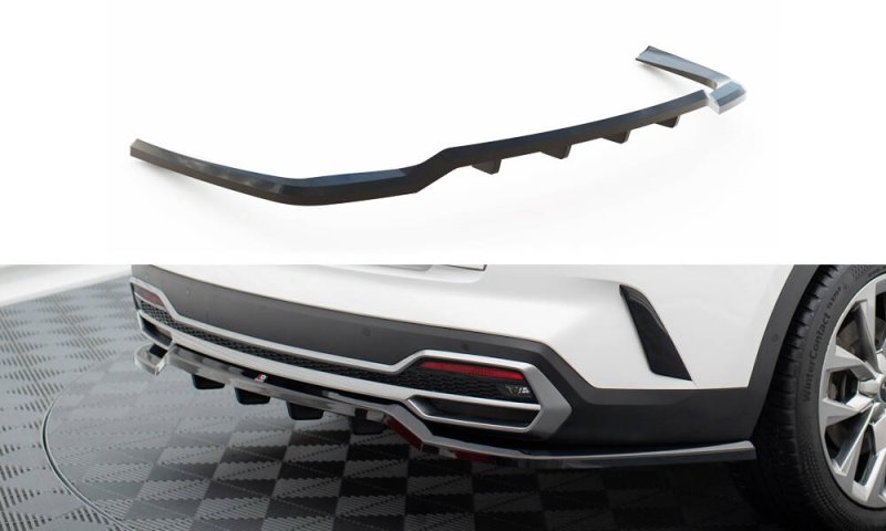 Maxton Mittlerer Cup Diffusor Heck Ansatz Kia Sorento Mk4 schwarz Hochglanz KI-SO-4-RD1G+RD2-G