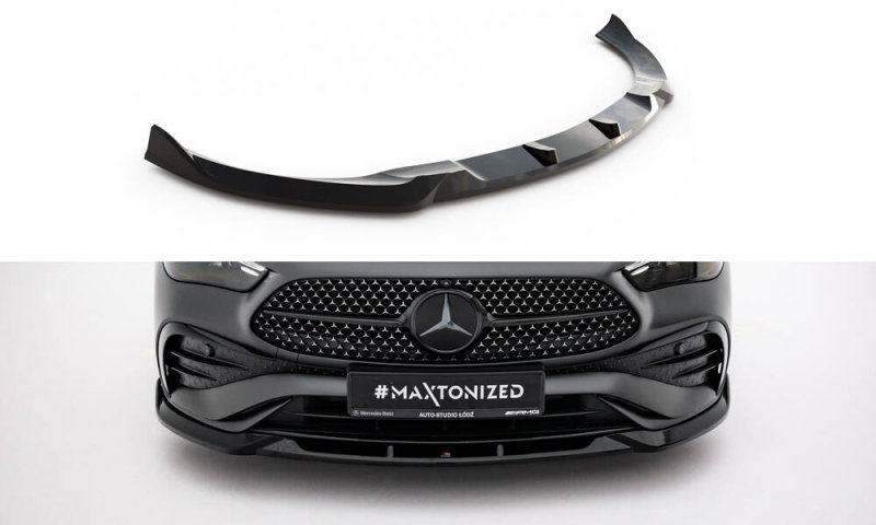Maxton Front Ansatz V.2 Mercedes-Benz CLE AMG-Line C236 schwarz Hochglanz ME-CLE-236-AMGLINE-FD2-G