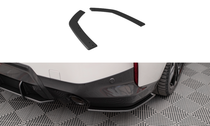 Maxton Street Pro Heck Ansatz Flaps Diffusor für BMW 2 Coupe M-Paket G42 BM242MPACKCNC-RSD1B