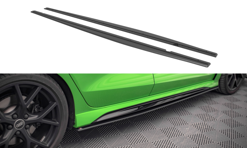 Maxton Street Pro Seitenschweller Ansatz für Audi RS3 Sportback 8Y AURS38YSCNC-SD1B