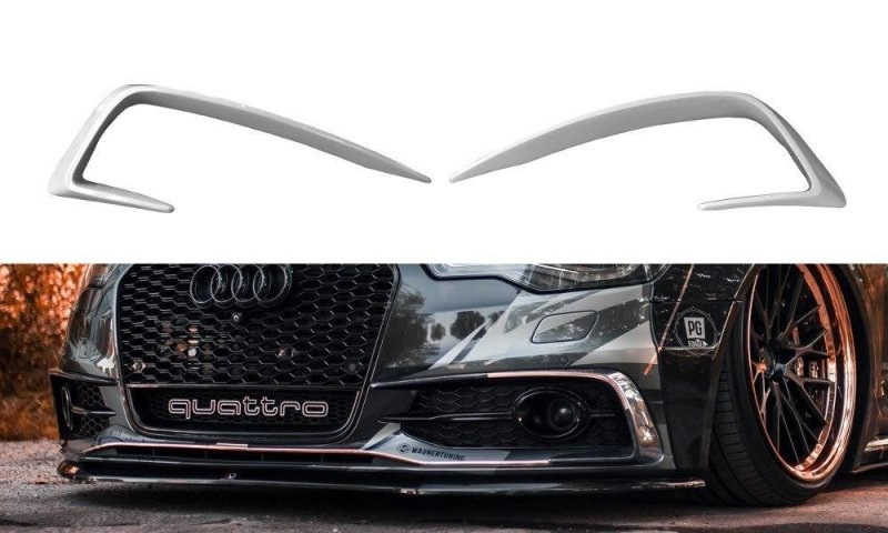 Maxton Nebelleuchten Abdeckung für Audi S6 / A6 S-Line C7 AU-A6-C7-SLINE-FV1