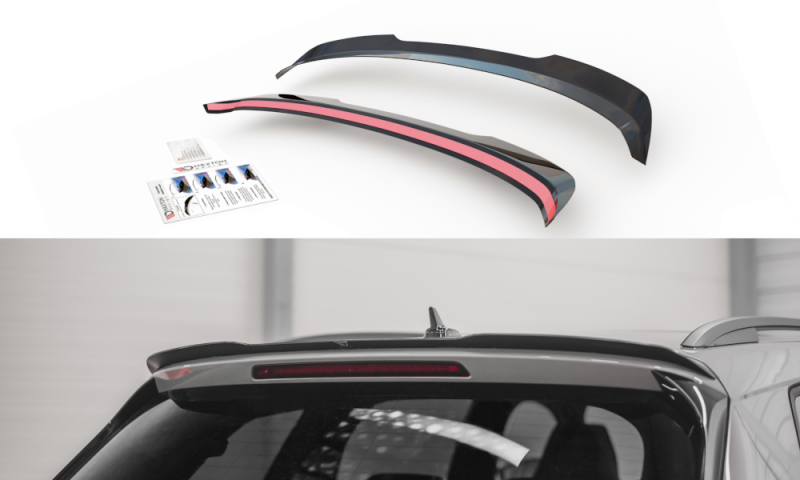 Maxton Spoiler CAP V.1 für Skoda Kodiaq Mk1 Sportline/RS schwarz Hochglanz SK-KO-1-SL-CAP1-G