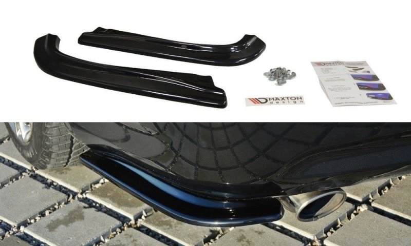 Maxton Heck Ansatz Flaps Diffusor für Infiniti G37 Limousine schwarz Hochglanz IN-G37-S-RSD1-G