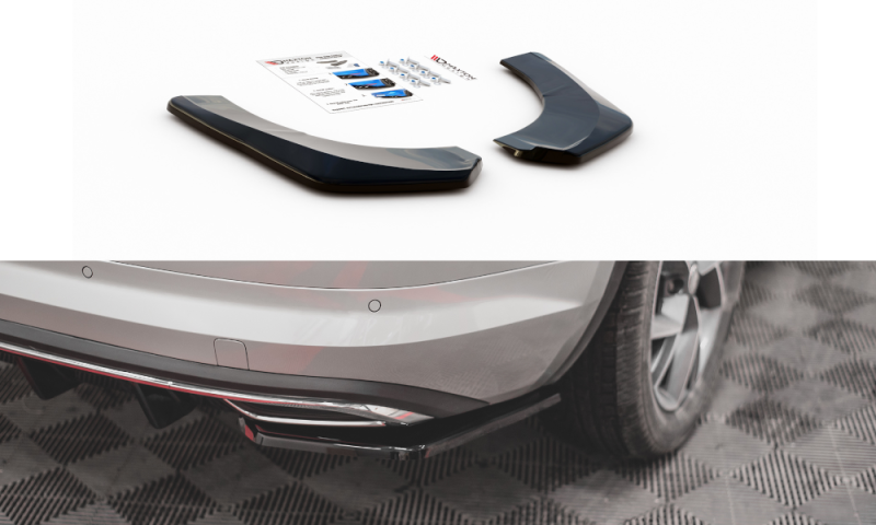 Maxton Heck Ansatz Flaps Diffusor für Skoda Kodiaq Mk1 Sportline schwarz Hochglanz SK-KO-1-SL-RSD2-G