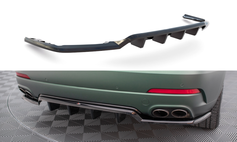 Maxton Mittlerer Diffusor Heck Ansatz DTM Look für Maserati Levante Mk1 schwarz Hochglanz MS-LE-1-RD1G+RD2-G