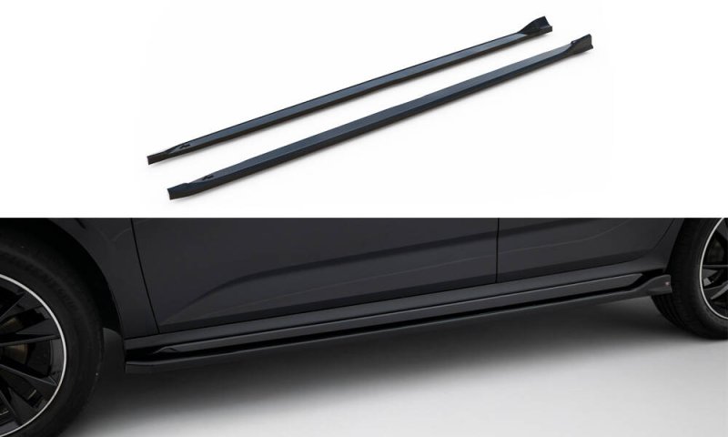 Maxton Seitenschweller Ansatz Skoda Kamiq Monte Carlo Mk1 Facelift schwarz Hochglanz SK-KM-1F-MC-SD1-G