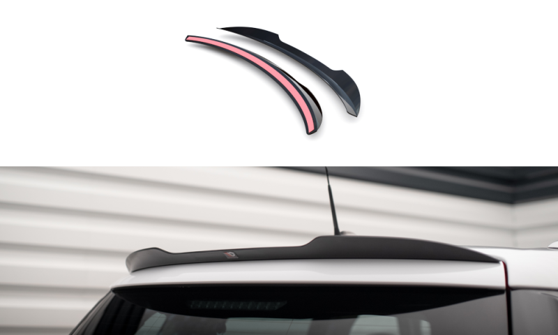Maxton Spoiler CAP Abrisskante Mini Cooper Countryman R60 Facelift schwarz Hochglanz MC-CO-1-CAP1-G