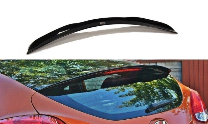 Maxton Spoiler CAP für Hyundai Veloster schwarz Hochglanz HY-VE-CAP1-G