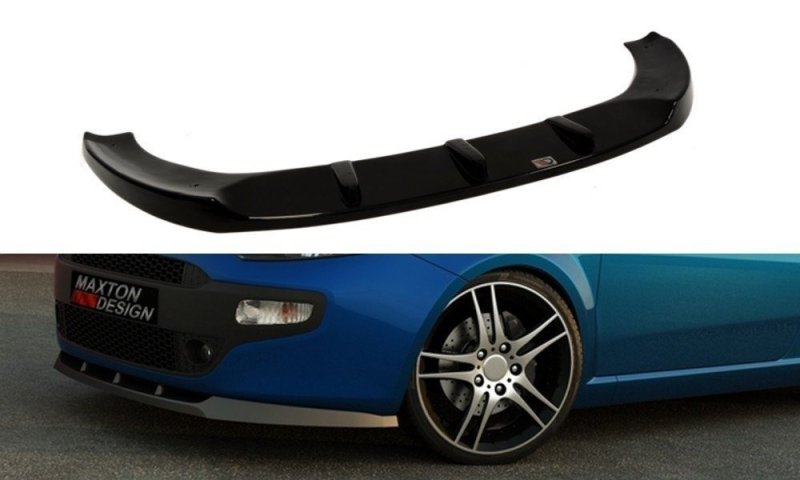 Maxton Front Ansatz für FIAT PUNTO STANDARD FACELIFT, PREFACE Carbon Look  FI-GP-EVO-FD1-C