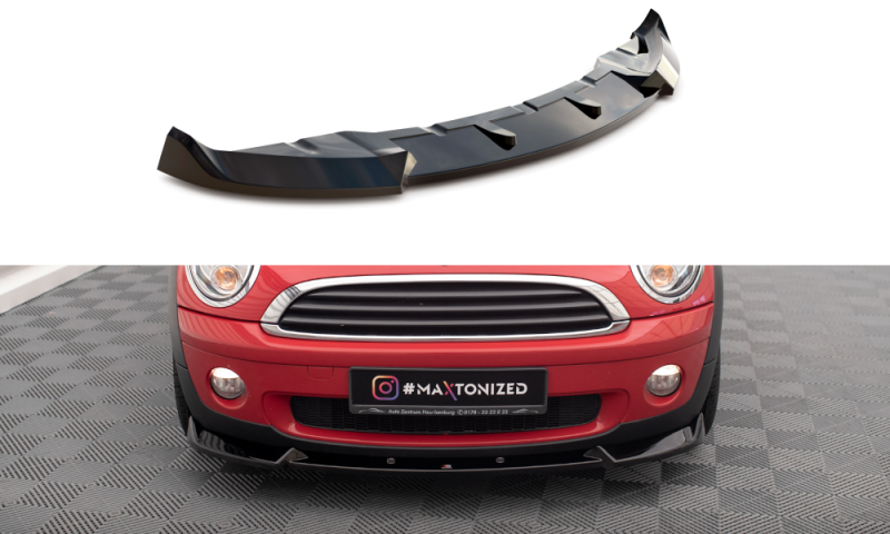 Maxton Front Ansatz für Mini One R56 schwarz Hochglanz MC-ONE-2-FD1-G