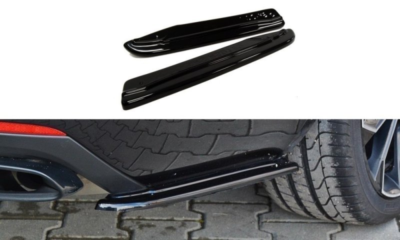 Maxton Heck Ansatz Flaps Diffusor für Skoda Octavia RS Mk3 / Mk3 FL Hatchback / Kombi schwarz Hochglanz SK-OC-3/3F-RS-RSD1-G