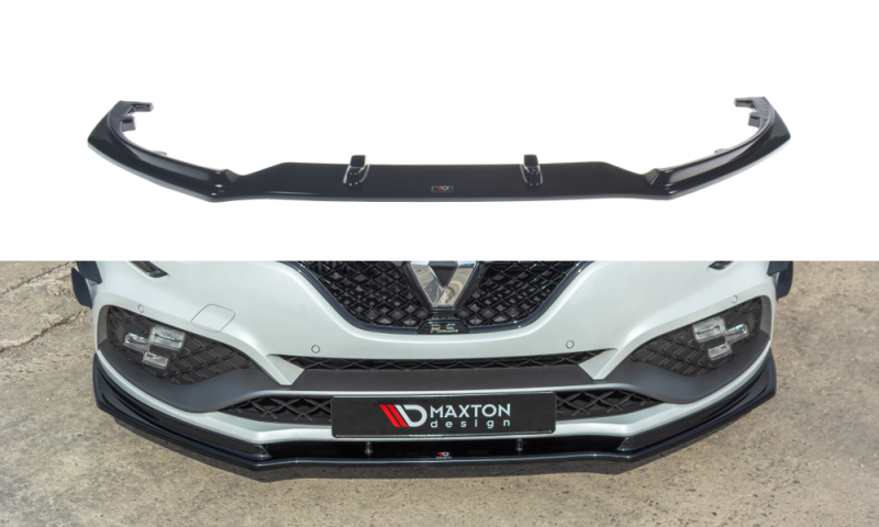 Maxton Front Ansatz V.1 für Renault Megane IV RS schwarz Hochglanz RE-ME-4-RS-FD1-G