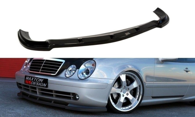 Maxton Front Ansatz für MERCEDES CLK W208 (FÜR W208 AMG) schwarz Hochglanz ME-CLK-208-AMG-FD1-G