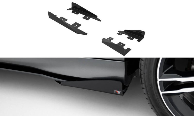 Maxton Side Flaps Ford Focus ST Mk3 Facelift schwarz Hochglanz FOFO3FSTCNC-SF1-G