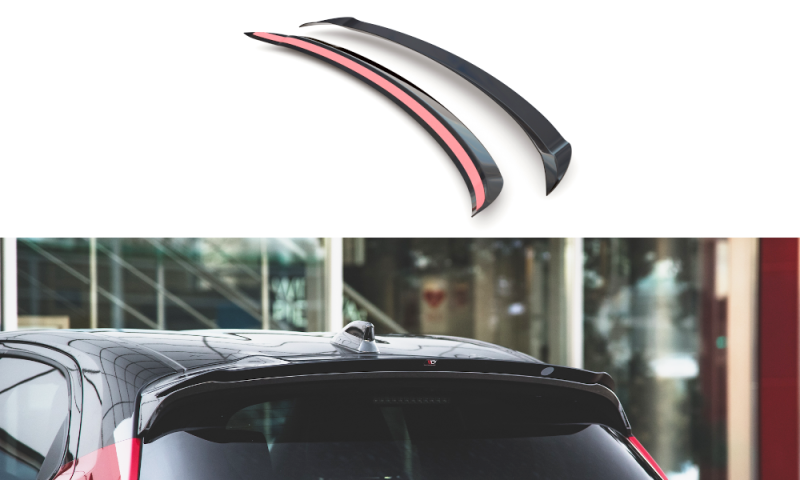 Maxton Spoiler CAP V.1 für Toyota Yaris Mk4 schwarz Hochglanz TO-YA-4-CAP1-G