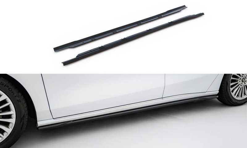 Maxton Seitenschweller Ansatz Ford Focus Vignale Mk4 schwarz Hochglanz FO-FO-4-VG-ES-SD1-G