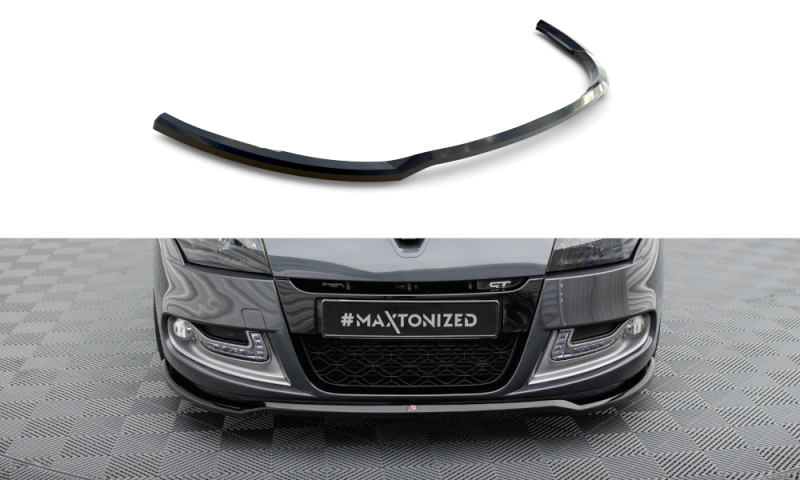 Maxton Front Ansatz V.1 Renault Megane GT Mk3 Facelift schwarz Hochglanz RE-ME-3-GT-FD1-G