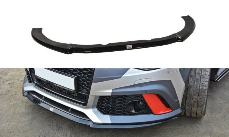 Maxton Front Ansatz V.2 für Audi RS6 C7 / C7 FL schwarz Hochglanz AU-RS6-C7-FD2-G