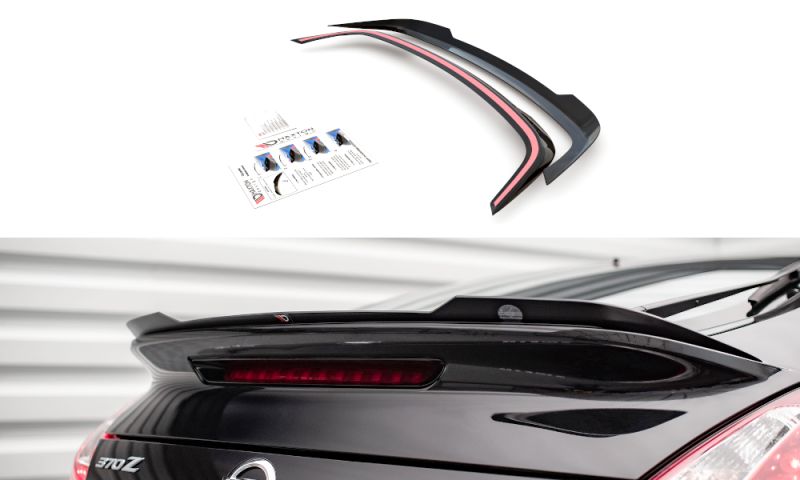 Maxton Spoiler CAP für Nissan 370Z Nismo Facelift schwarz Hochglanz NI-370Z-NISMO-CAP1-G