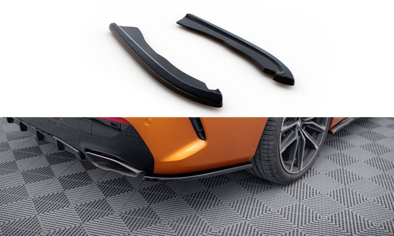 Maxton Heck Ansatz Flaps Diffusor V.1 BMW 4er M440i G22 / G23 / G22 Facelift / G23 Facelift schwarz Hochglanz BM-4-G22-MPACK-RSD3-G