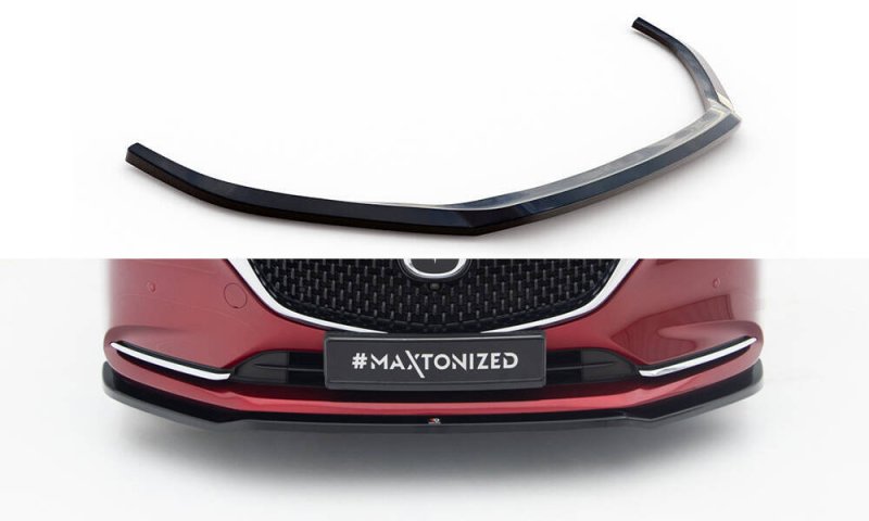 Maxton Front Ansatz V.1 Mazda 6 Mk3 Facelift schwarz Hochglanz MA-6-3F-K-FD1-G