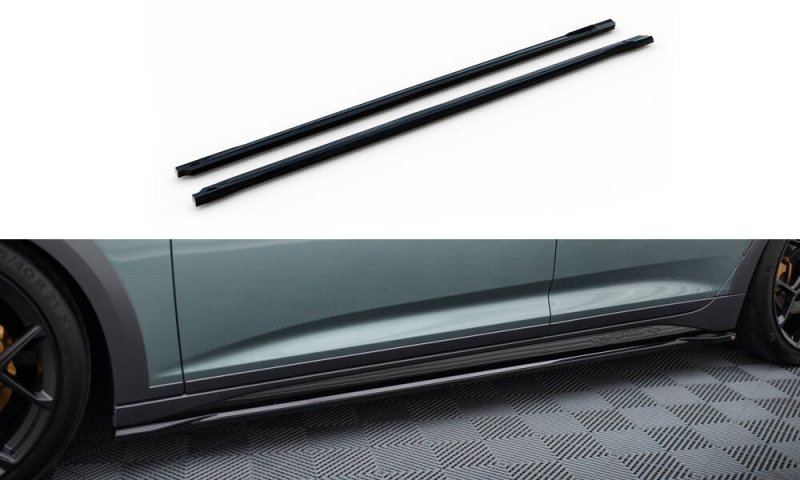 Maxton Seitenschweller Ansatz Audi A6 Allroad C8 schwarz Hochglanz AU-A6-C8-AR-SD1-G