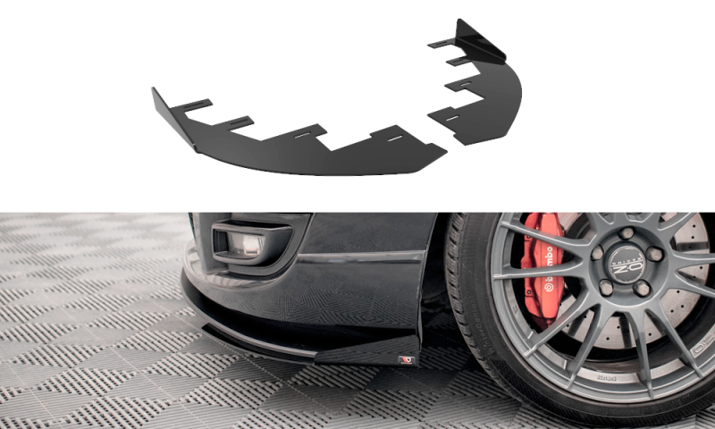 Maxton Front Flaps Mazda 3 MPS Mk1 schwarz Hochglanz MA3MPS1CNC-FSF1-G