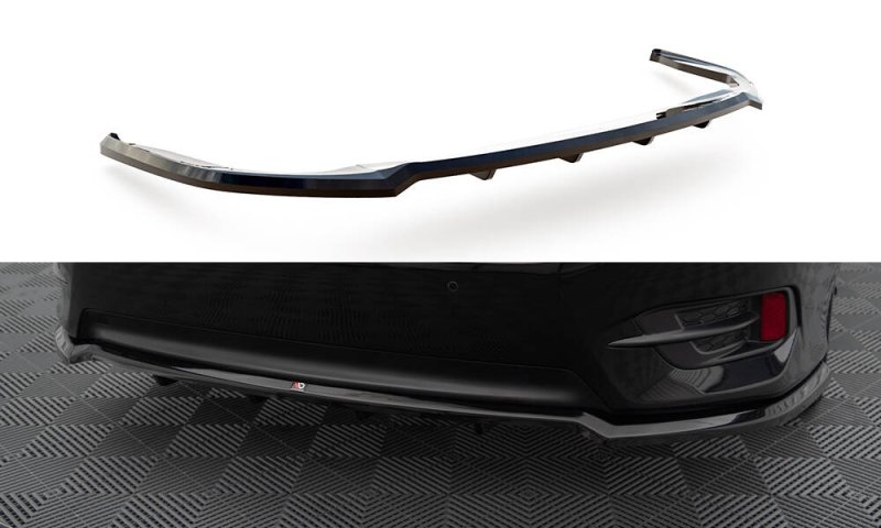Maxton Mittlerer Cup Diffusor Heck Ansatz Honda Civic Mk10 schwarz Hochglanz HO-CI-10-RD1G+RD2-G