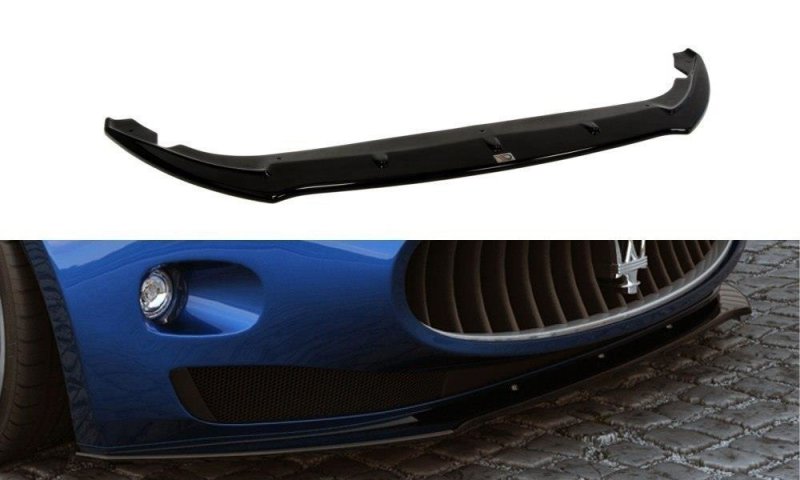 Maxton Front Ansatz für MASERATI GRANTURISMO 2007-2011 schwarz Hochglanz MS-GT-1-FD1-G