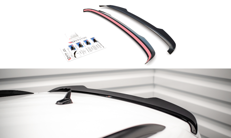 Maxton Spoiler CAP für Volkswagen Tiguan Mk2 schwarz Hochglanz VW-TI-2-CAP1-G
