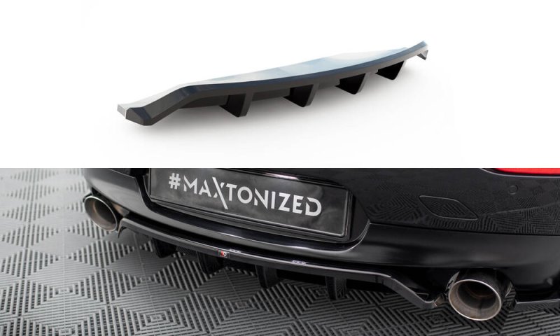 Maxton Mittlerer Cup Diffusor Heck Ansatz BMW Z4 M-Paket E89 Facelift schwarz Hochglanz BM-Z4-89F-MPACK-RD1G+RD2-G