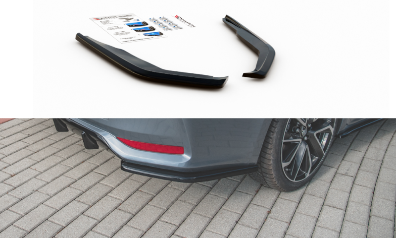 Maxton Heck Ansatz Flaps Diffusor für Toyota Corolla XII Limousine schwarz Hochglanz TO-CO-12-S-RSD1-G