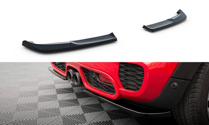 Maxton Heck Ansatz Flaps Diffusor Mini Cooper S John Copper Works F56 schwarz Hochglanz MC-S-3-56-JCW-RSD1-G