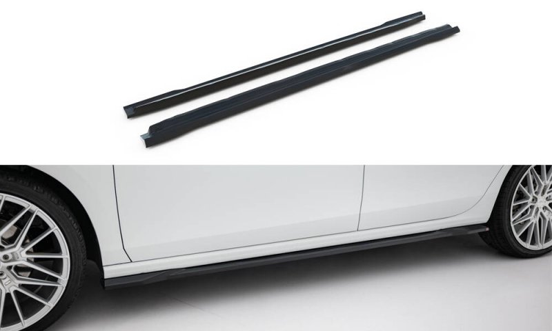 Maxton Seitenschweller Ansatz VW Passat B9 schwarz Hochglanz VW-PA-B9-SD1-G
