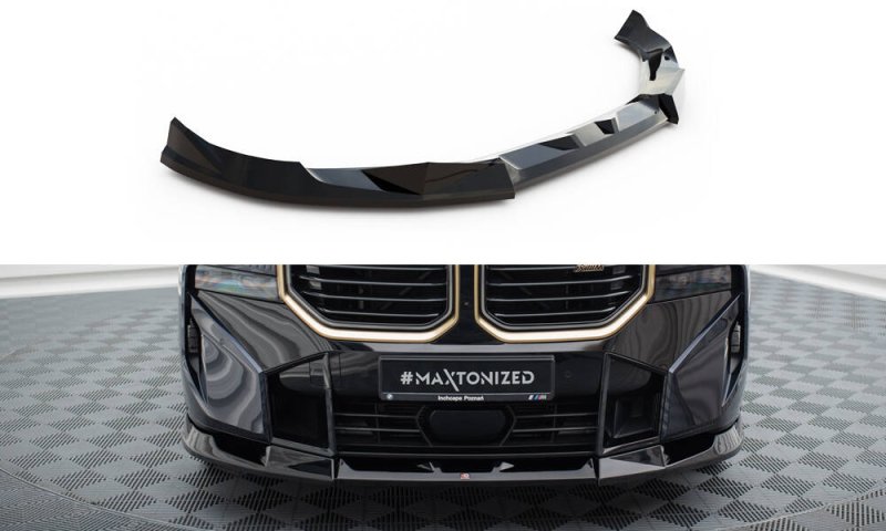 Maxton Front Ansatz V.2 BMW XM G09 schwarz Hochglanz BM-XM-1-FD2-G