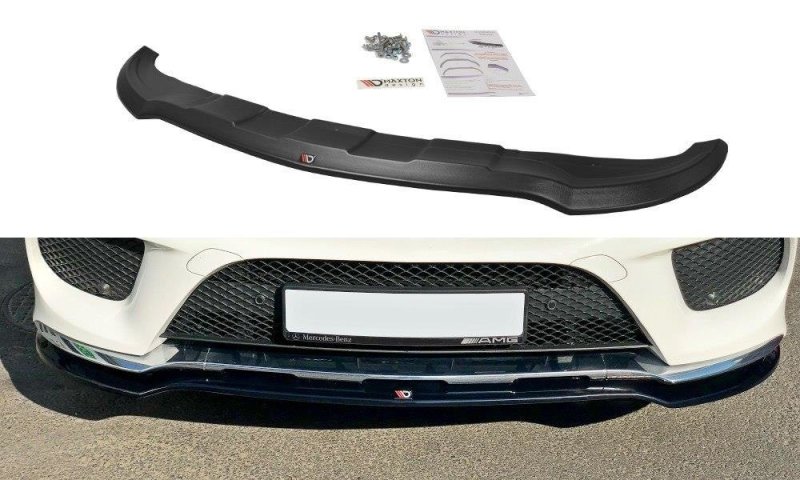Maxton Front Ansatz V.1 für Mercedes GLE W166 AMG-Line schwarz Hochglanz ME-GLE-166-AMGLINE-FD1-G