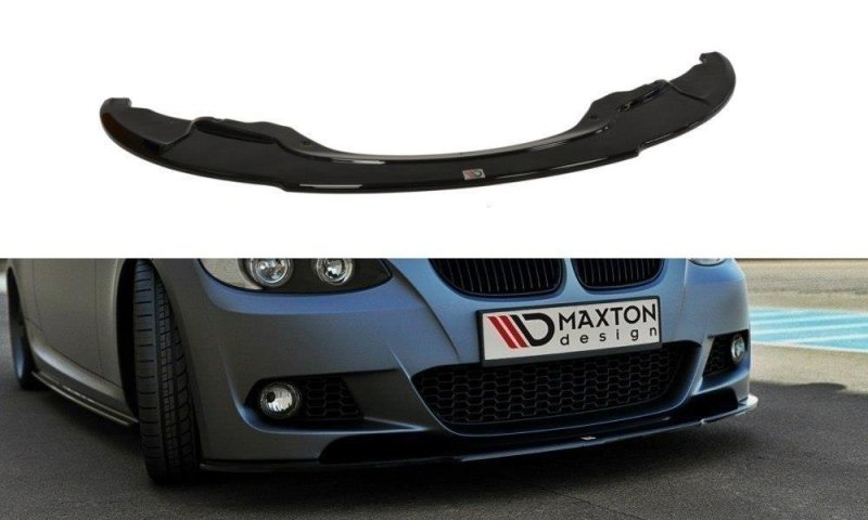 Maxton Front Ansatz für BMW 3er E92 M Paket schwarz Hochglanz BM-3-92-MPACK-FD2-G