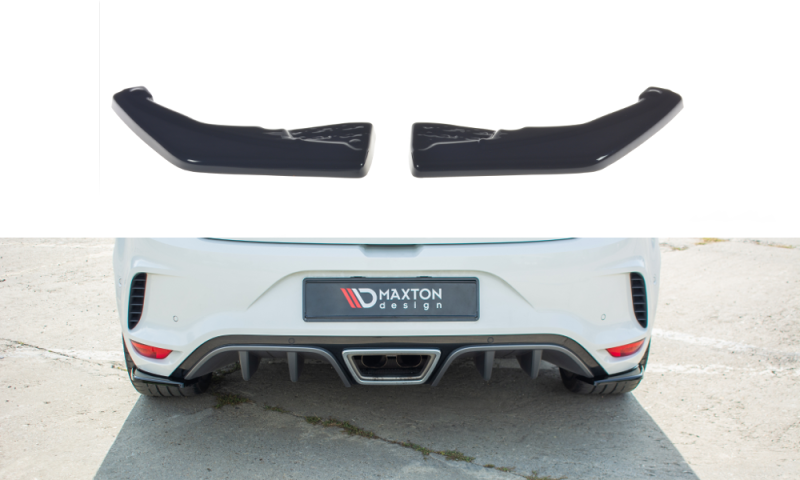 Maxton Heck Ansatz Flaps Diffusor für Renault Megane IV RS schwarz Hochglanz RE-ME-4-RS-RSD1-G