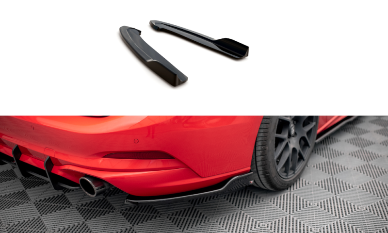 Maxton Heck Ansatz Flaps Diffusor V.6 Ford Focus Kombi ST Mk4 schwarz Hochglanz FO-FO-4-STLINE-ES-RSD6-G