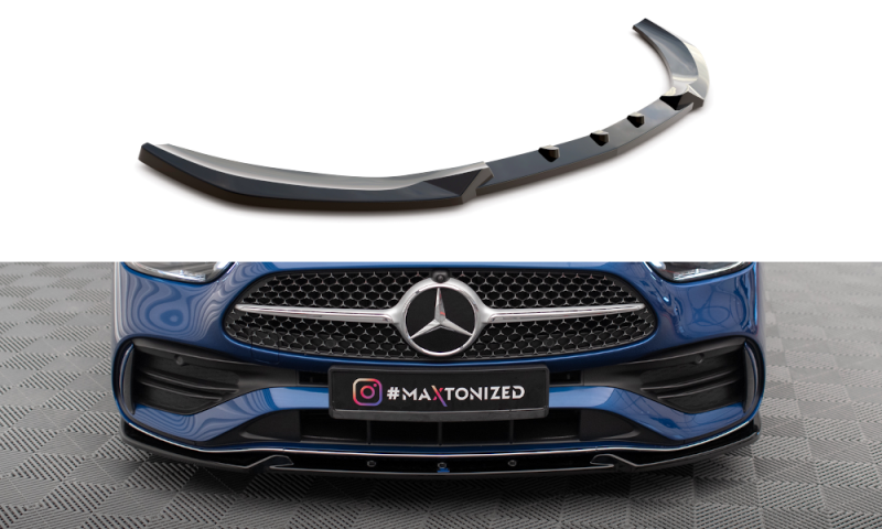 Maxton Front Ansatz V.1 für Mercedes-Benz C AMG-Line W206 schwarz Hochglanz ME-C-206-AMGLINE-K-FD1-G