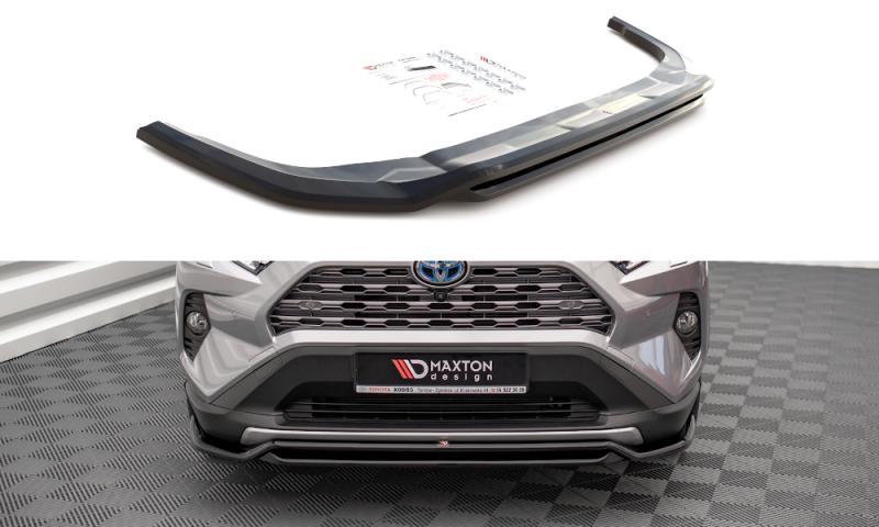 Maxton Front Ansatz für Toyota RAV4 Mk5 schwarz Hochglanz TO-RAV4-5-FD1G+FD1R-G